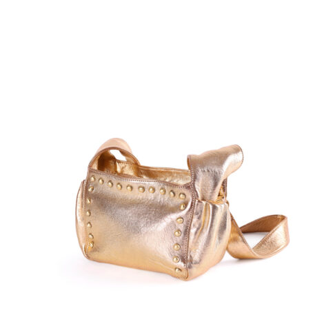 Soft Bag Small – Gold | Handmade Leather Bag
